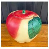 Hull Pottery Blushing Apple Ceramic Cookie Jar wit