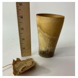 Cylindrical Horn Drinking Cup