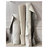 3 rolls carpet remnants- assorted widths, colors