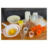 Plastic Kitchenware Set, Cups, Jugs, Bowls