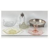Pressed Glass Serveware and Shaker Assortment