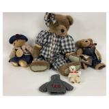 Boyds Bears: Albert with quilt, Bailey Bear with