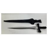 Decorative Fantasy Dagger with Skull and Bone Hand