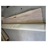 Textured Beige Carpet Roll with Cutout