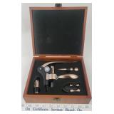 Reco Rose-Tone Wine Opener Set in Wood Box