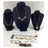 Costume Jewelry: Carolee Necklace, LR Necklace,