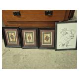 Framed Card Tiles: Jack Of Diamonds, Queen Of