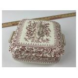 T Furnival & Sons Square Covered Dish
