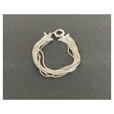 Milor Italy sterling silver chainmail bracelet. 8