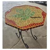 Handcrafted Octagonal Mosaic Accent Table