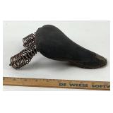 Leather Bicycle Saddle with Metal Coil Springs