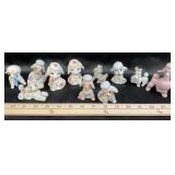 White Porcelain Posing Poodles