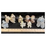 Porcelain Japanese Poodle Figurines and Salt Shake