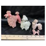 Japanese Porcelain Poodle Figurines
