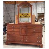 Wood Dresser with mirror