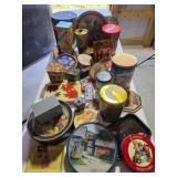 Decorative Tins Featuring Coca-Cola, Nabisco, Barb