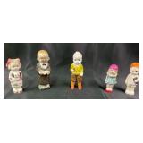 Bisque and Porcelain Boy and Girl Figurines
