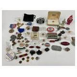 Costume Jewelry: GP NOH pins, AMA pins, Harley