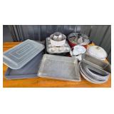 Bakeware, Cookware, Mixing Bowls, Teapot and Pans