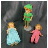 Madame Alexander Peter Pan, Wendy, Michael Dolls