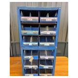 Plastic Midwest Fastener Bin Organizer With Compar