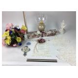 Handmade Linen Art, Ceramic Hand Ring Holder, Sara
