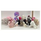 Plush and Toy Poodle Dog Figurines