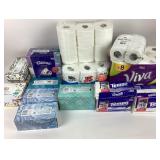 Paper Towels, Kleenex Facial Tissue, Toilet Paper
