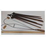 Rug Beater, Wall Mount Clothes Dryer, Metal Wood