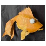 Handcrafted Papier-Mache Fish Sculpture