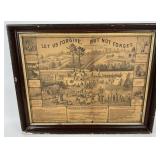 Let Us Forgive But Not Forget Print, Framed