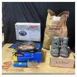 Camping Grill Set, LL Bean Shoes, Johnny's Seeds