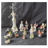 Porcelain Figurines, Children, Balloon Sellers, Or