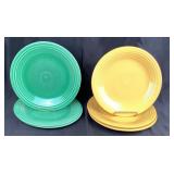 Fiesta HLCo USA Turquoise and Yellow Plates