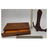 Mid century Folding Wooden 10 Inch Italian Stand,