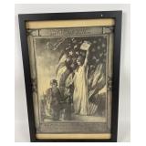 World War I Framed Commemorative Print