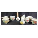 Franciscan Fresh Fruit Cups, Creamer, Shakers