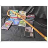 Carved Golf Ball Cane, Sports DVDs, VHS, CDs