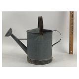 Galvanized Metal Watering Can with Handle