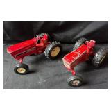 International Red Toy Tractors Diecast Models