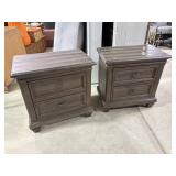 Two 2-drawer Nightstands - Worcester set