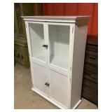 White 4 door cabinet