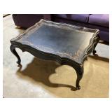 Black wood coffee table