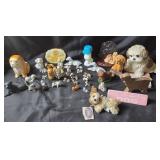 Ceramic, Plastic, and Plush Dog Figurines
