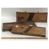 Wooden Mandoline Slicers, Set of Three