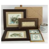 Botanical Prints, Memory Board, Tobacco Tin