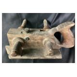 Antique Wooden Plough Plow Plane Tool