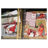 Christmas Gift Bags, Boxes, Sterilite Container