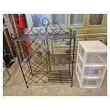 Mid Century Modern Metal Wine Rack & Bar Unit 11