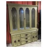 Sage green 2 piece China Cabinet
